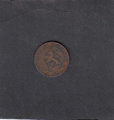 Beschrijving: 1 Cent WILHELMINA  